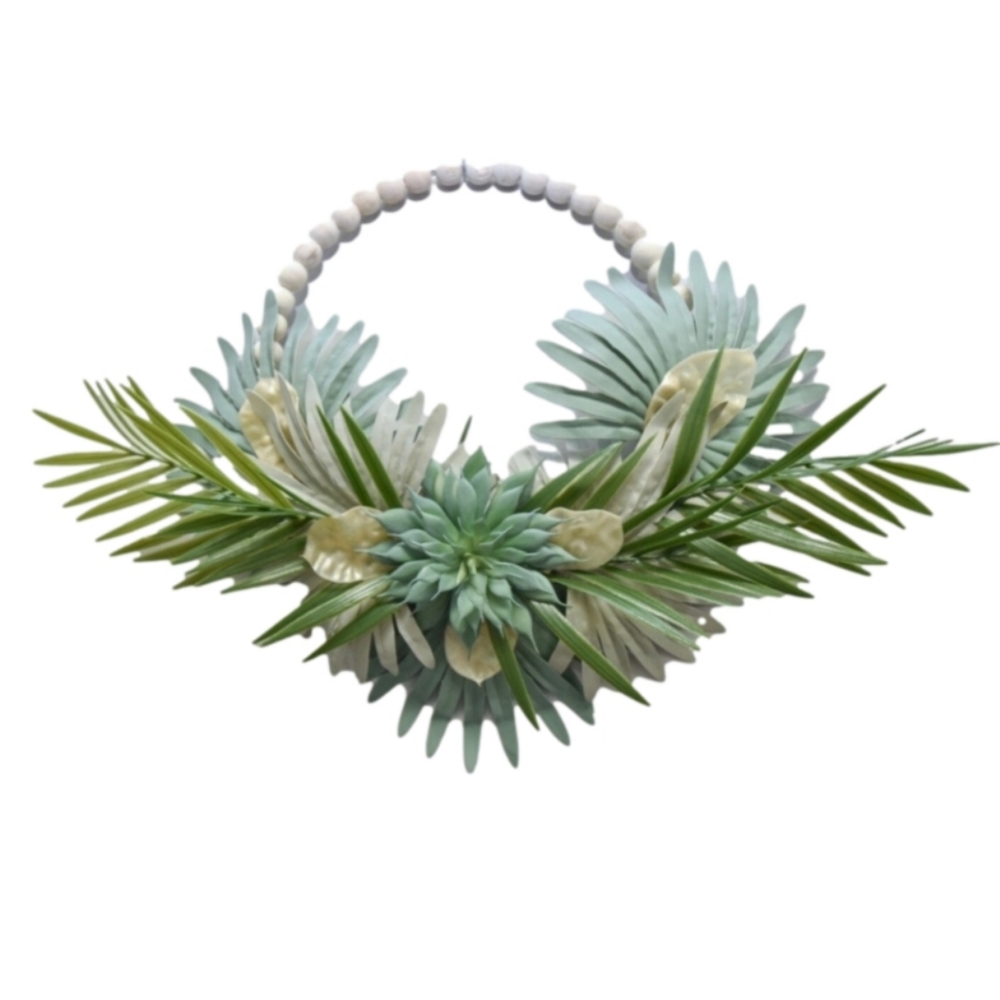 Palm and Succulent Wreath
